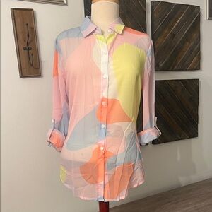 CHARLIE B Pastel Abstract Button-Down Shirt